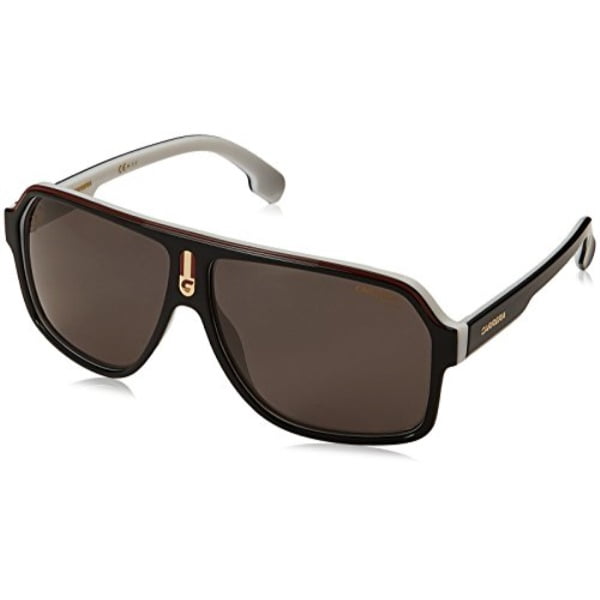 Carrera carrera men's 1001/s polarized aviator sunglasses, black