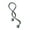 Silver, variant on 1Pc 14g Cool Twist Spiral Ear Industrial Barbell Belly Ring Piercing Earring
