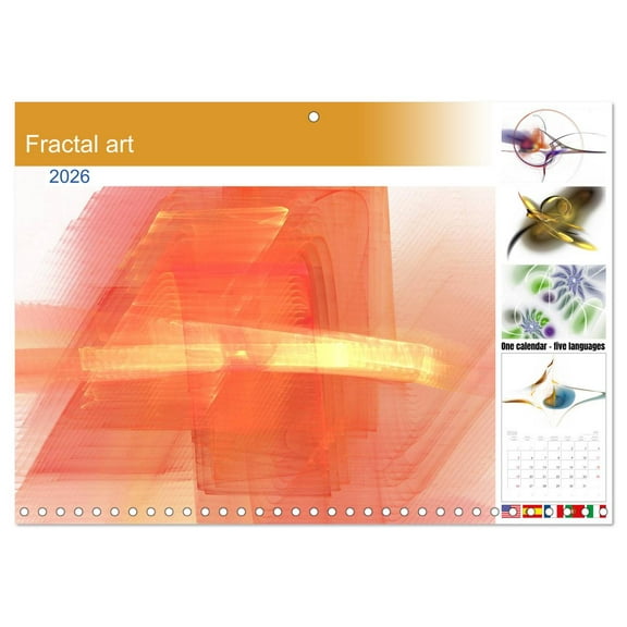 Fractal art (Monthly Wall Calendar 2026 11.7 x 16.5 (open)), CALVENDO 14 Month Calendar