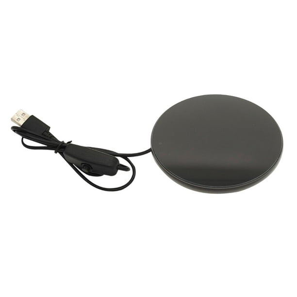 Calentador de tazas eléctrico, posavasos de temperatura constante, multiusos, inteligente Negro