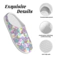 thumbnail image 5 of KLL Sea Turtles Pattern Adult Unisex Cozy Slippers,Fuzzy Slip-on Slippers TPR Sole Slippers Comfort Plush Home Footwear for Indoor & Outdoor-11, 5 of 7