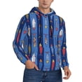 thumbnail image 2 of Naloa Cute Fish Men's Casual Hooded Collar Drawstring Hoodies Pullover Sweatshirts Casual Long Sleeve Shirts-Small, 2 of 7