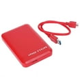 thumbnail image 1 of Boîtier de Disque Dur USB3.0 2.5 Pouces Externe HDDSSD Transmission Haute Vitesse Design Sans Outil Coque ABS Rouge Rouge, 1 of 7