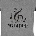 thumbnail image 3 of Inktastic Funny Music Yes Im Treble Boys or Girls Baby Bodysuit, 3 of 4