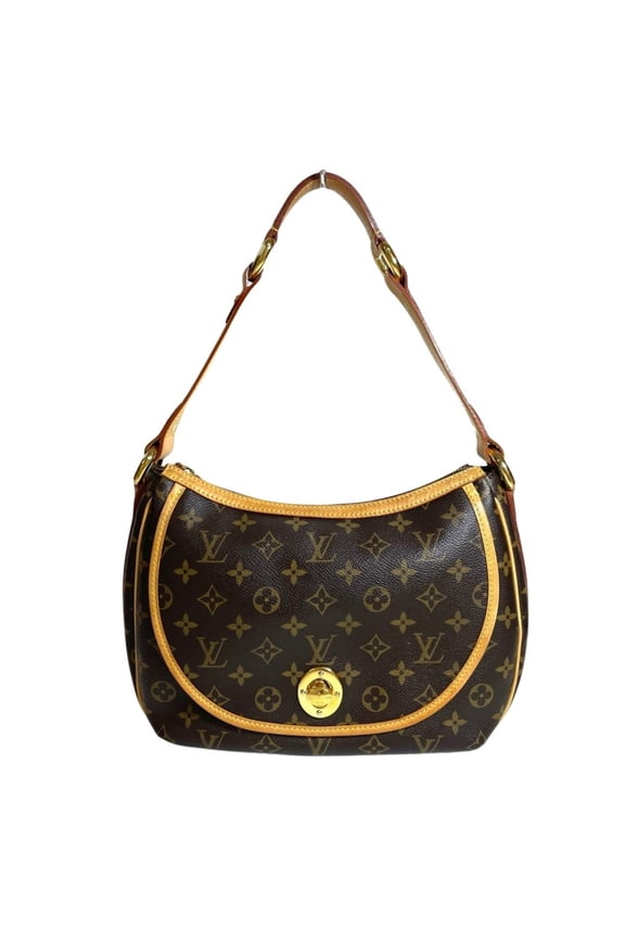 Pre-Owned Louis Vuitton Tulum PM Shoulder Bag, Monogram Canvas, M40076, Brown, Gold Hardware,...