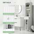 thumbnail image 3 of Resenkos Bathroom Floor Cabinet,Bathroom Storage Cabinet, Free Standing Bathroom Storage Unit, Tall Linen Tower, White, 3 of 4
