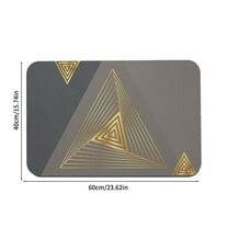 Hgallory Household Floor Mats for Bedroom Living Room, Polyester Non-Slip Floor Rugs for Entrance Sofa side, Geometric Pattern Home Decor Doormat Welcome Mats, 16"x24", 1 Pack, C, Rectangle