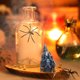 thumbnail image 3 of GOOHOCHY Estatua de casa en miniatura de Halloween, figura de casa con micropaisaje, Mini casa en miniatura de Halloween, 4 Uds., 3 of 8