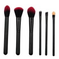 thumbnail image 4 of ORDDIART 6Pcs Cosmetics Makeup Tool Set Black Durable Handle Brushes for Face Beauty, 4 of 7