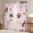 thumbnail image 2 of Feelyou Rustic Truck Vehicle Blackout Curtains Set of 2 (52x84 Each), Cartoon Farm Horse Window Curtains, Teens Kids Boys Girls Curtains and Drapes, Curtains and Drapes Room Decor, 2 of 6