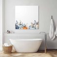 thumbnail image 6 of Wall Art Prints, Blue Pumpkin Coastal Fall Framed Canvas Prints for Bedroom Living Room Bathroom Office, Thanksgiving Eucalyptus Leaves Gallery Wrap Wall Art Poster for Gifts Home Decor 16"x16", 6 of 9