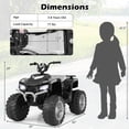 thumbnail image 2 of Costway 24V Kids Ride-On Electric ATV 4-Wheeler Quad Car with Wireless Connection Black, 2 of 10