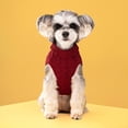 thumbnail image 5 of Suéter clásico con cuello alto acolchado y solapa de lana para mascotas, de color sólido, cálido, para perros y gatos, para otoño e invierno, 5 of 5