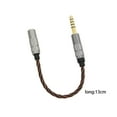 thumbnail image 4 of kurtrusly 4.4mm Balanced Male to 3.5mm Stereo Cable Adapter Cable Adapter Audio Black Female Brown, 4 of 6
