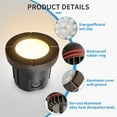 thumbnail image 5 of MW LIGHTING 12-PACK  landscape well lights, 6W 580LM,3000K well lights landscape Led in ground，IP65 Waterproof landscape well lights,CRI90+，oil-rubbed bronze, ETL Certified, 5 of 7