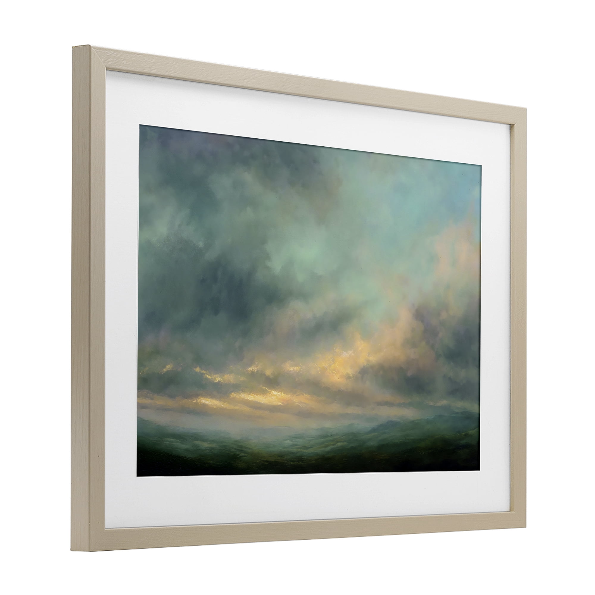 Stupell Industries Blue Toned Golden Hour Birch Framed Print Under Glass, design by Petal Prints Design