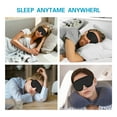 thumbnail image 4 of 3D Sleep Mask - 100% Blackout, Zero Eye Pressure, Adjustable Strap for Men & Women (Black), 4 of 7