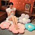thumbnail image 2 of Flower Plush Throw Pillow Soft Plant Sunflower Chair Cushion Living Bedroom Home Decorative Pillows Sofa Cushions Birthday Giftswhite-red50cm Deng Xun unisex, 2 of 2