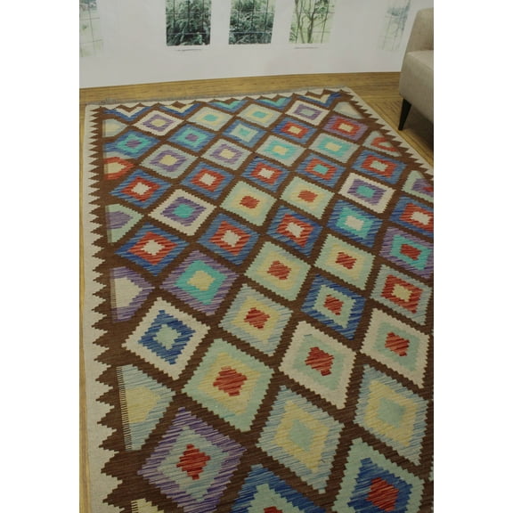 Sangat Fevziye Blue/Ivory Rug, 6'8" x 9'11"