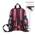 thumbnail image 5 of FORMRS Kids School Backpack with Front Zippered Pocket 12" Student Travel Daypack, Navy Blue Stripes, 5 of 6