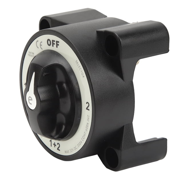 Battery Cut Off Switch Master Isolator, Ignition Protection Marine Battery Cut Off Switch Perfect Electrical Conductivity 4 Position 350A Heavy Duty For Yacht