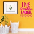 thumbnail image 1 of VWAQ Live Breathe Laugh Love Wall Decal Romantic Wall Decor, 1 of 1