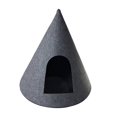 thumbnail image 2 of Cama navideña para gatos, suministros para mascotas, creativa, ligera, estable, decoración navideña, transpirable, cueva para mascotas, escondite Negro, 2 of 8