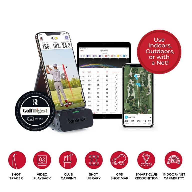 Rapsodo Mobile Golf Launch Monitor with GPS Distance Rapsodo Mobile Golf Launch Monitor with GPS Distance