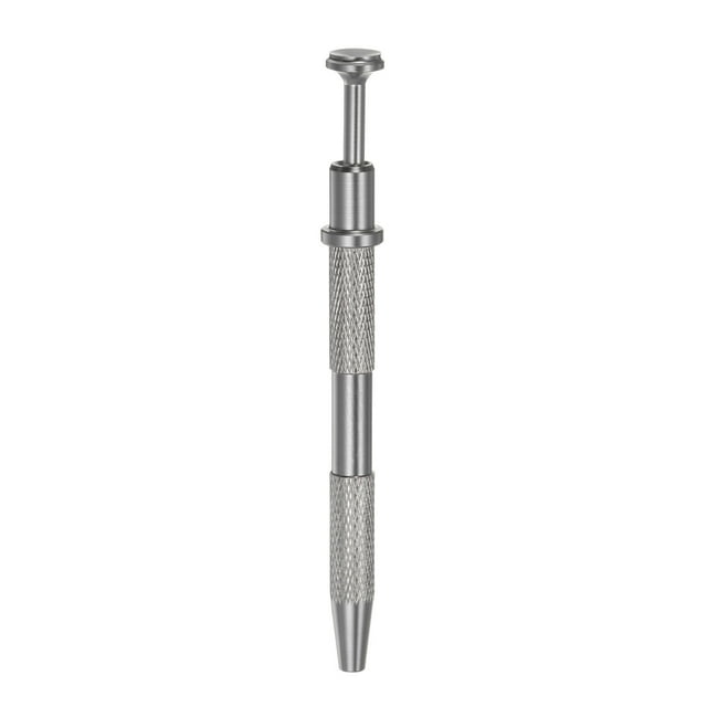 Inoxidable Acero 4 Garras Recogida Herramienta, IC Chip Extracción Herramienta con 4 Púas Soporte Diamante Garra Pinzas para Recogida de Componentes Electrónicos, Plateado Tono