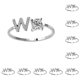thumbnail image 1 of Jumpingount Anillo abierto con letras mayúsculas, anillos de compromiso reutilizables, joyería decorativa para interiores y exteriores, regalos Letra W 10Conjunto, 1 of 6