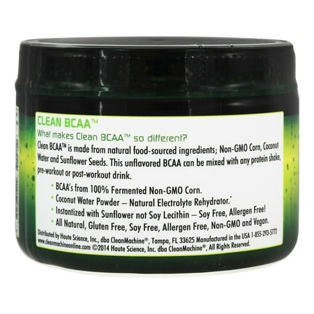 Clean Machine - Clean BCAA Natural Food-Sourced BCAA's 30 Servings - 132 Grams