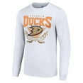 thumbnail image 2 of Men's Starter White Anaheim Ducks Team Logo Graphic Long Sleeve T-Shirt, 2 of 3