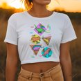thumbnail image 3 of Camiseta de dinosaurio para mujer, diseñadora japonesa, camiseta de diseñadora de anime para mujer, ropa Y2K, 3 of 5