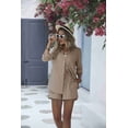 thumbnail image 4 of Ekouaer Summer Outfits for Women 2 Piece Sets Lounge Sets V Neck Button Down Shirt and Shorts Loungewear with Pockets, 4 of 6