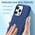 thumbnail image 5 of Dteck Strong Magnetic for iPhone 12 Pro / iPhone 12 Case, Compatible with MagSafe, Durable Colorful Silicone Shockproof Protective Phone Case 6.1",Navy Blue, 5 of 6