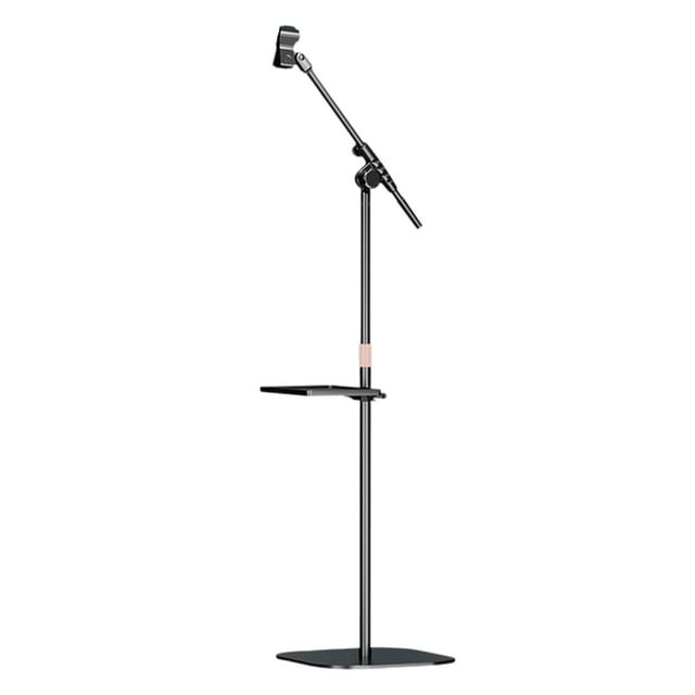 Yinanstore Support de Micro Vertical Support de Micro de Sol pour Performances Extérieures Discours Chant Barre Horizontale