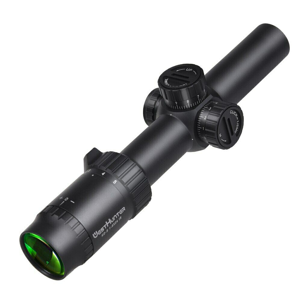 WESTHUNTER HD-S 1-5X24 IR Compact Scope, Illuminated Reticle Sights, One Piece Mount - image 4 of 6