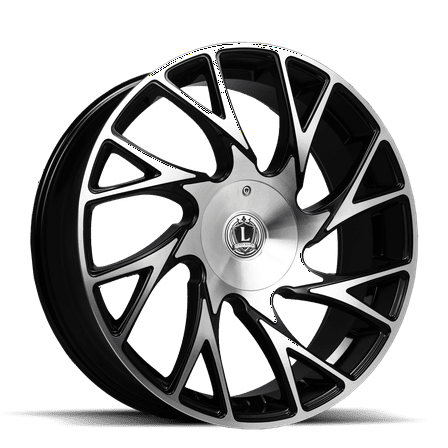 LUXXX ALLOYS 32 20X8.5 5X110/5X114.3 30ET 73.1CB GLOSS BLACK MACHINED FACE WHEEL
