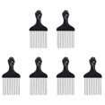 thumbnail image 1 of Juego de peines para cabello afro con dientes anchos de metal duradero para peinar el cabello rizado., 1 of 5