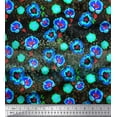 thumbnail image 1 of Soimoi Rayon Fabric Artistic Flower Printed Fabric 1 Yard 42 Inch Wide, 1 of 1