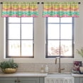 thumbnail image 3 of LALILO Kitchen Curtain Valance Colorful With Ethnic And Rod Pocket Window Curtain 52"x 18" Set of 2, 3 of 5