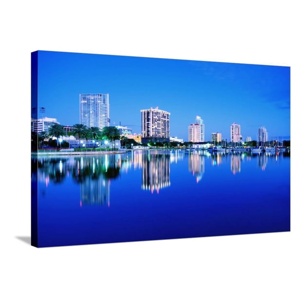 Skyline of St. Petersburg, Florida, GalleryWrapped Canvas Print Wall