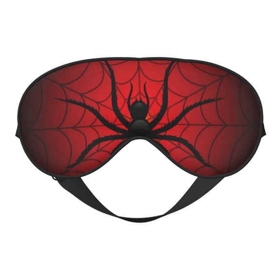 Naloa Spider on the Web Print Sleep Mask for Sleeper, Light Blocking Sleeping Eye Mask for Women Men, Eye Shade with Adjustable Strap for Travel, Nap,Meditation