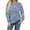 B-Tie Dye Blue, variant on Aiyino Sweatshirts for Women Crewneck Long Sleeve Shirts Tunic Tops for Leggings