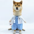 thumbnail image 5 of Pet Dog Cat Halloween Costume Doctor Costume Dog Jeans Clothes Cat Funny Apperal Outfit Uniform - M, 5 of 7