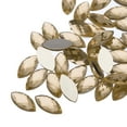 thumbnail image 1 of Uxcell Acrylic Horse Eye Gems Flat Back Artificial Rhinestones for DIY Crafts Bead Wedding Party Champagne 7x15mm, 1 of 7