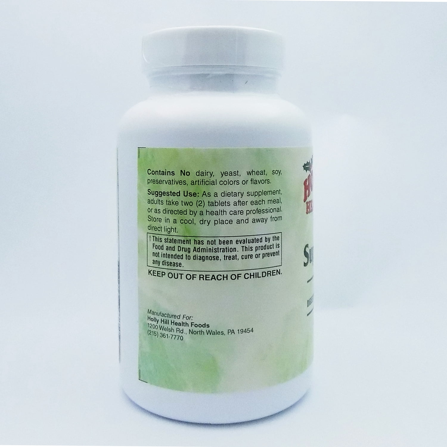Holly Hill Health Foods, Superzymes, Digestive Enzymes, 180 Tablets