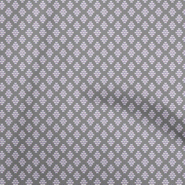 oneOone Velvet Gray Fabric Geometric Sewing Craft Projects Fabric Prints By Yard 58 Inch Wide