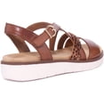 thumbnail image 3 of Remonte Jocelyn Women's Leather Sandal With Ankle Strap In Brown Size 8, 3 of 6
