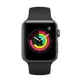 thumbnail image 2 of Apple, Watch Series 3 GPS Aluminum Case with Black Sport Band, 10 Hour Battery Life,  Space Gray/42MM, 1, 1, 2 of 2